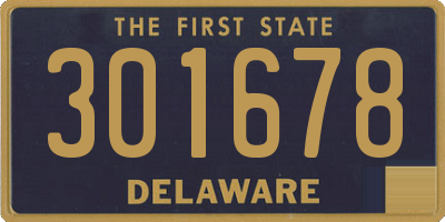 DE license plate 301678