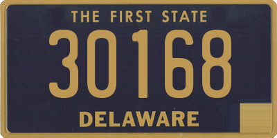 DE license plate 30168