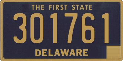 DE license plate 301761