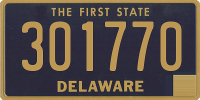 DE license plate 301770