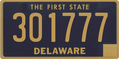 DE license plate 301777