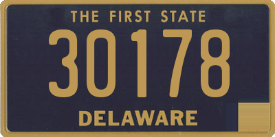 DE license plate 30178