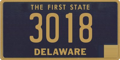 DE license plate 3018