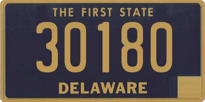 DE license plate 30180