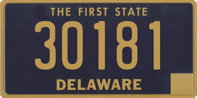 DE license plate 30181