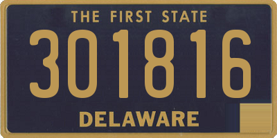 DE license plate 301816