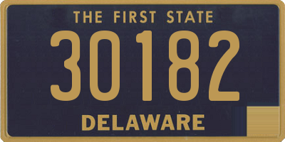 DE license plate 30182