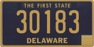 DE license plate 30183