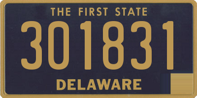 DE license plate 301831