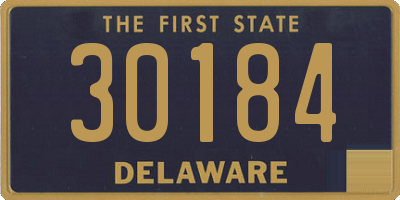 DE license plate 30184