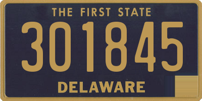 DE license plate 301845