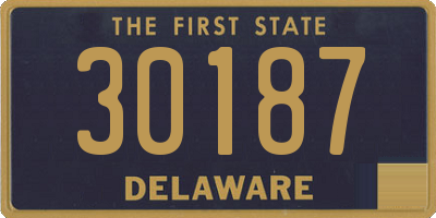 DE license plate 30187