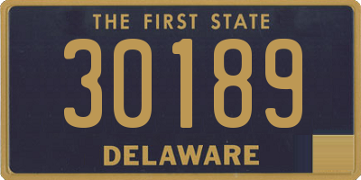 DE license plate 30189