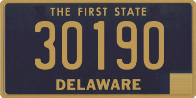 DE license plate 30190