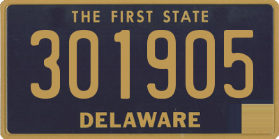 DE license plate 301905