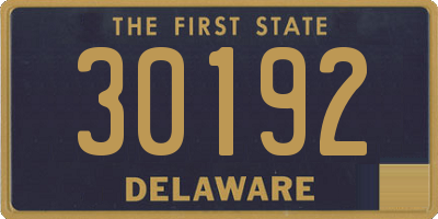 DE license plate 30192