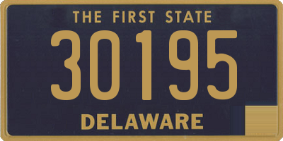 DE license plate 30195