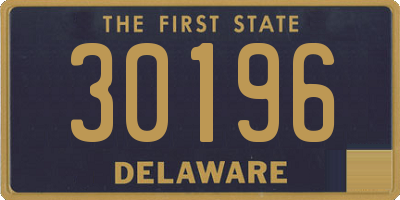 DE license plate 30196