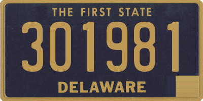 DE license plate 301981