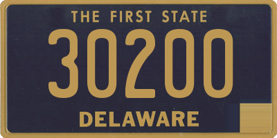 DE license plate 30200