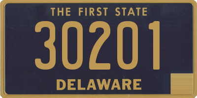 DE license plate 30201