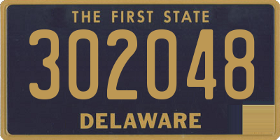 DE license plate 302048