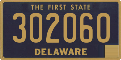 DE license plate 302060