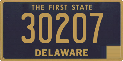 DE license plate 30207