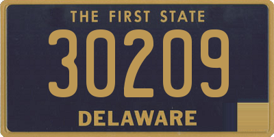 DE license plate 30209