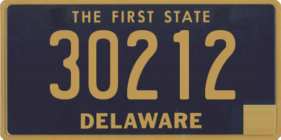 DE license plate 30212