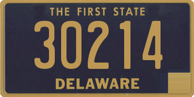 DE license plate 30214