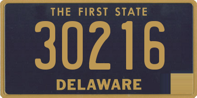 DE license plate 30216