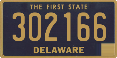 DE license plate 302166