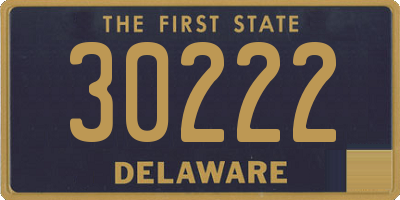 DE license plate 30222