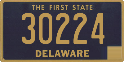 DE license plate 30224