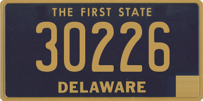 DE license plate 30226