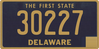 DE license plate 30227