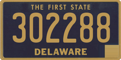 DE license plate 302288