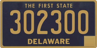 DE license plate 302300