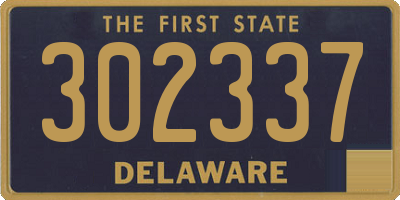 DE license plate 302337