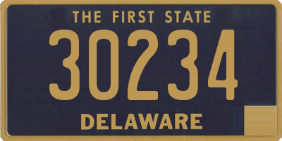 DE license plate 30234