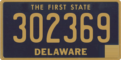 DE license plate 302369