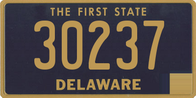 DE license plate 30237