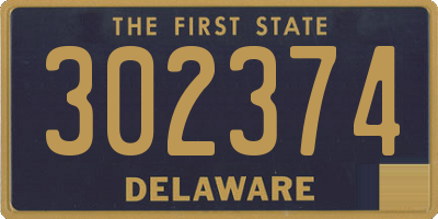 DE license plate 302374