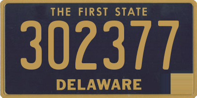 DE license plate 302377