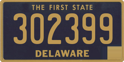 DE license plate 302399