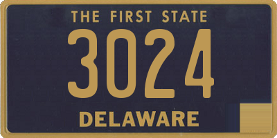 DE license plate 3024