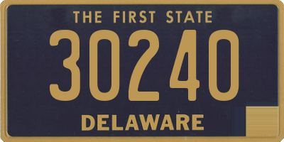 DE license plate 30240