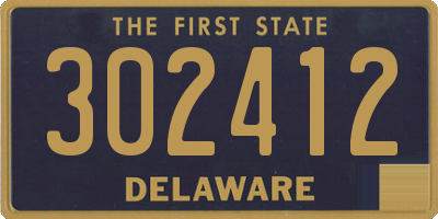 DE license plate 302412