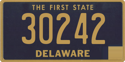 DE license plate 30242